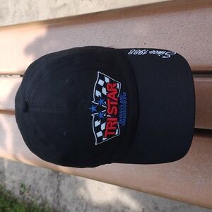 Tri Star Engines and Transmissions Embroidered Strap-on Hat Cap Black